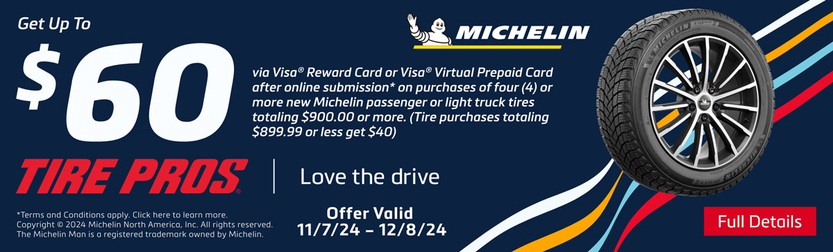 Michelin Tire Rebate Banner