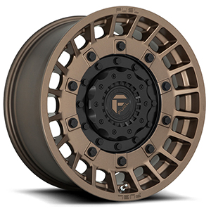 Fuel Militia D725 Matte Bronze W/ Black Center