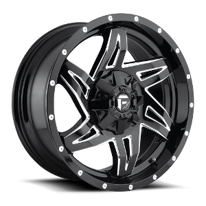 Fuel Rocker D613 Black W/ Milled Spokes