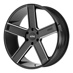 KMC KM702 Deuce Satin Black W/ Milled Spokes