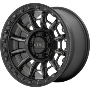 KMC KM547 Carnage Satin Black W/ Gray Tint