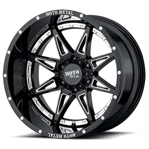 Moto Metal MO993 Hydra Gloss Black W/ Milled Spokes