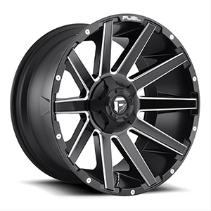 Fuel Contra D616 Matte Black W/ Milled Spokes