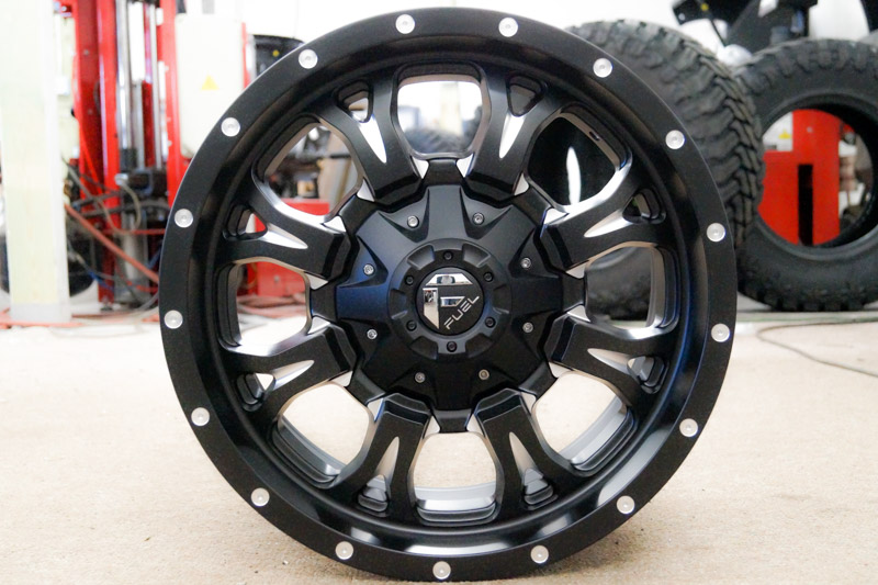 Fuel Off Road Krank D517 18x9 6 Lug Matte Black Milled Wheels Rims .JPG