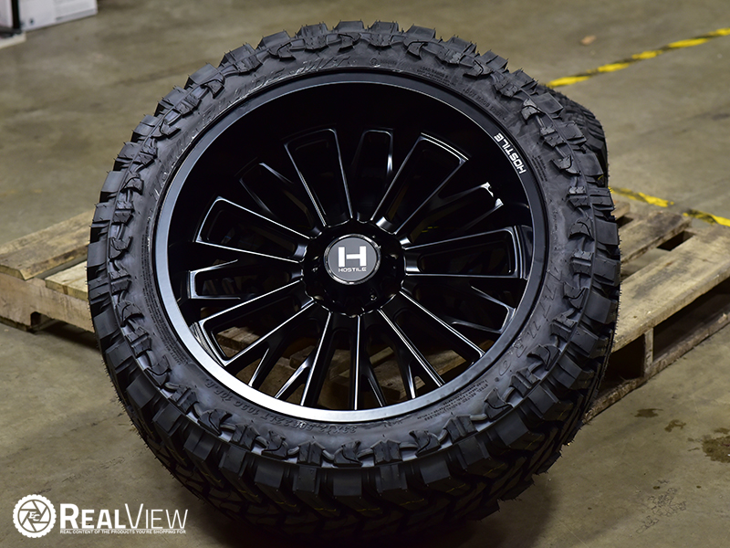 Hostile Fury 22x10 44 Asphalt Wheels Rims 