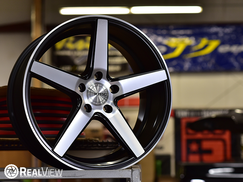 Kmc 685 Distirict Satin Black Machined 18x8 38 Wheels Rims 