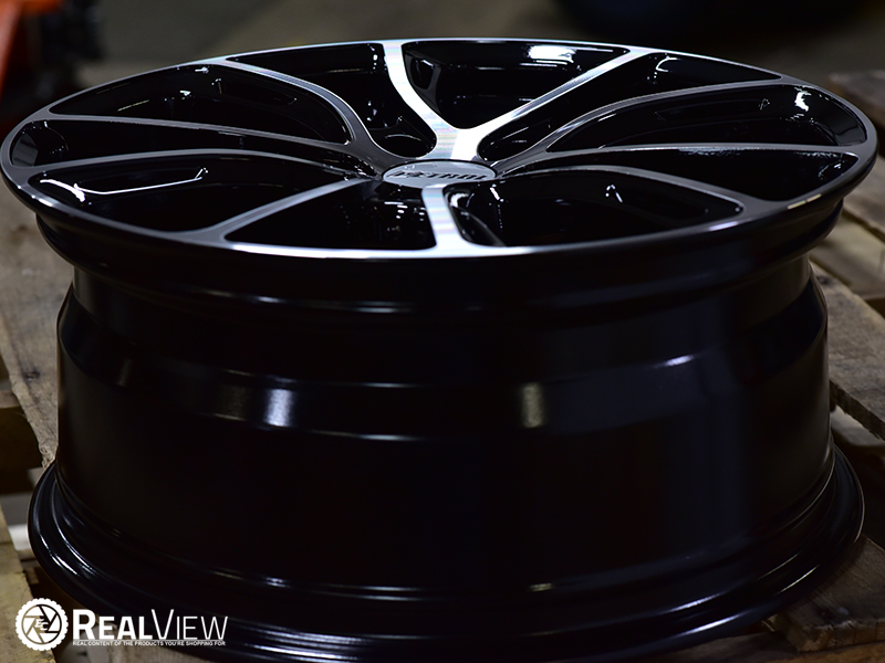 Petrol P5a 17x7.5 40 Gloss Black Machined Face Wheels Rims 