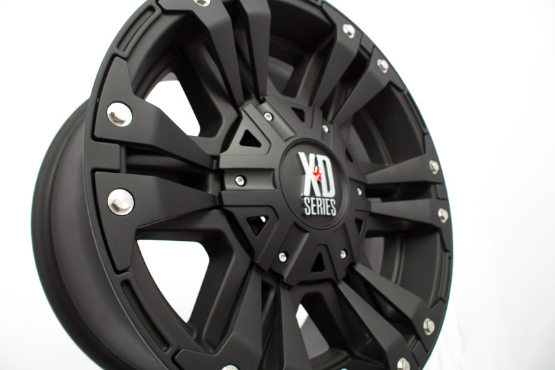 Xd Series 822 18x9 6 Lug Matte Black Wheels Rims .JPG