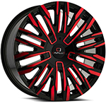 Cavallo CLV-28 Gloss Black Red Machined