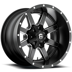 Fuel Maverick D538 Matte Black W/ Milled Spokes Deep