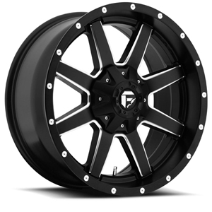 Fuel Maverick D538 Matte Black W/ Milled Spokes