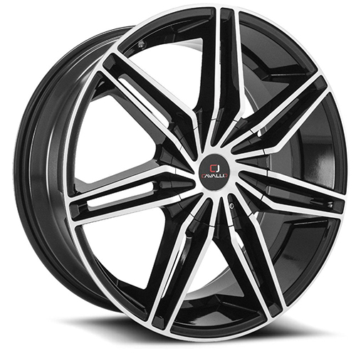 Cavallo CLV-19 Gloss Black Machined Photo