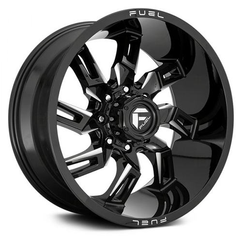 Fuel Offroad Lockdown D747 Gloss Black W/ Milled Spokes Photo