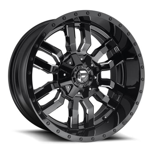 Fuel Offroad Sledge D595 Gloss Black W/ Milled Spokes