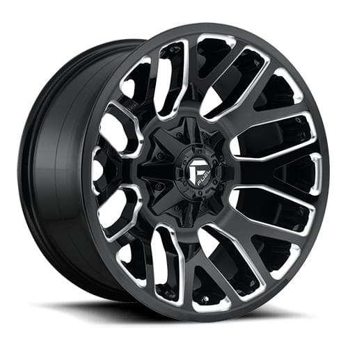 Fuel Offroad Warrior D607 Black W/ Milled Spokes