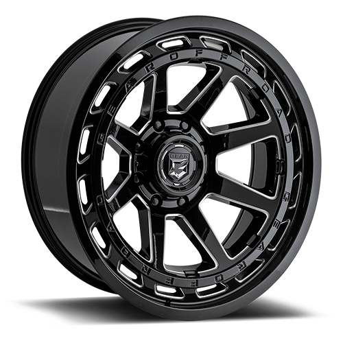 Gear Offroad Hawk 754 Gloss Black W/ Milled Spokes Photo