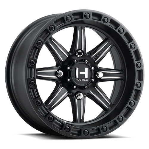 Hostile Alpha H109 Satin Black W/ Milled Spokes Photo