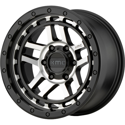 KMC KM540 Recon Satin Black W/ Machined Face Photo