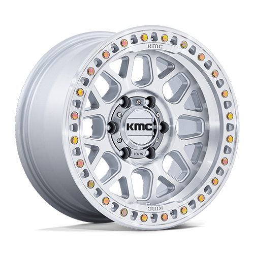 KMC KM549 GRS Gloss Silver With Machined Face Photo