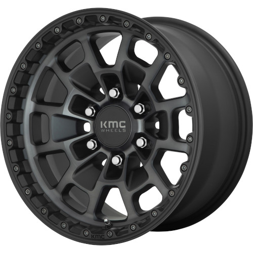 KMC KM718 Summit Satin Black W Gray Tint Photo