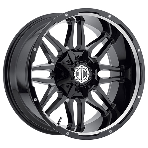 Xtreme Offroad NX-9 Midnight Black W/ Milled Accents & Lip - 20x9 -12 ...