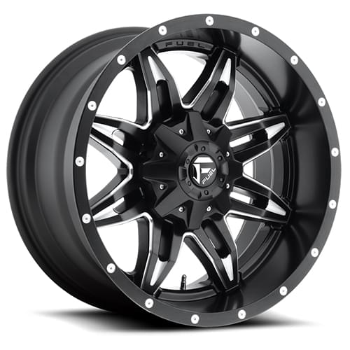 Fuel Offroad Lethal D567 Satin Black W/ Milled Spokes